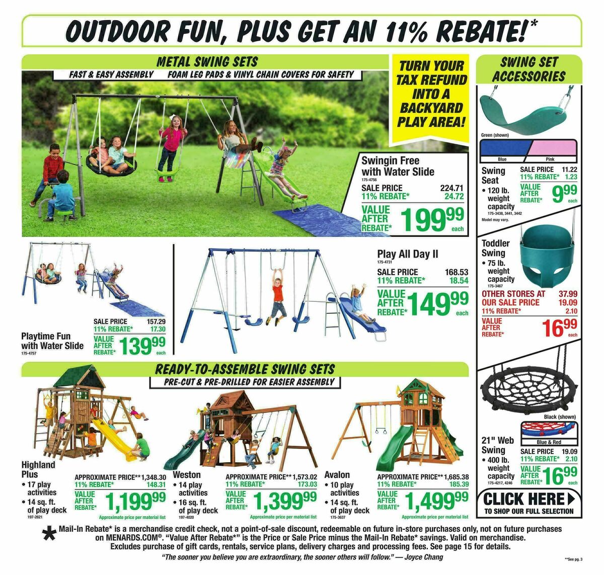 Menards Weekly Ad from April 15