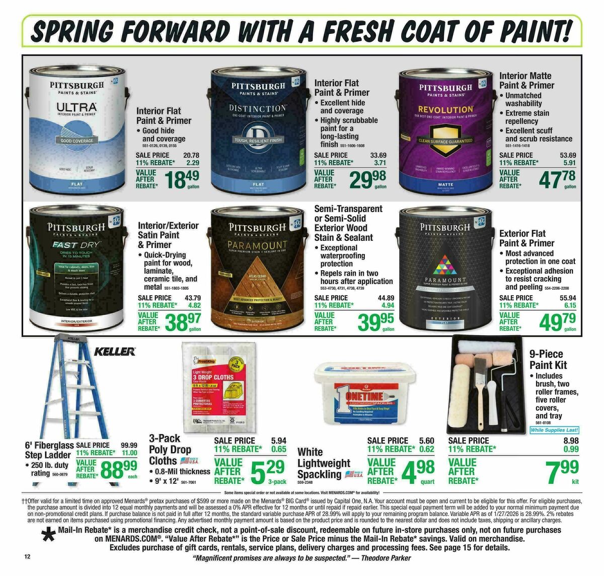 Menards Weekly Ad from April 15