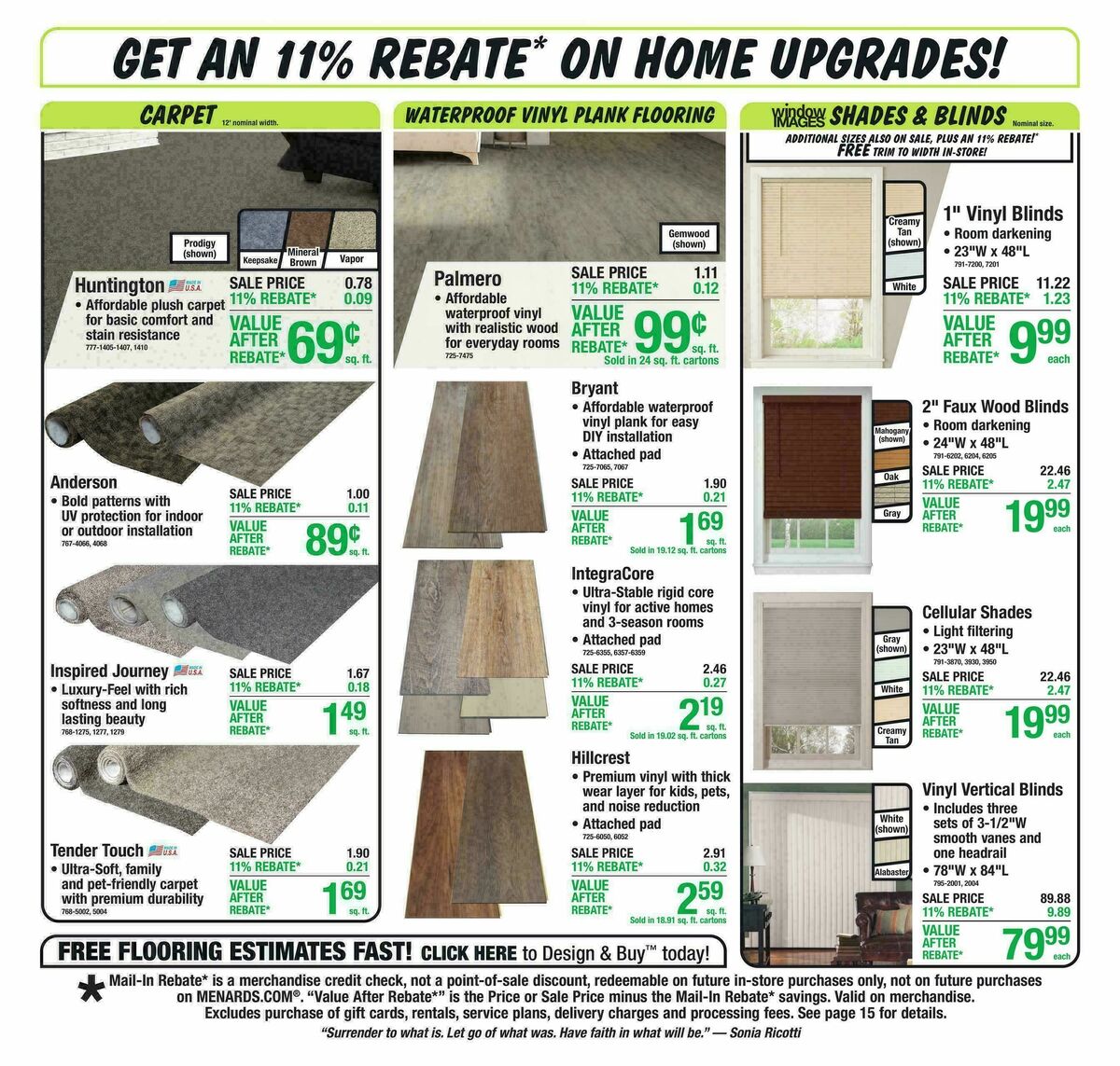 Menards Weekly Ad from April 15