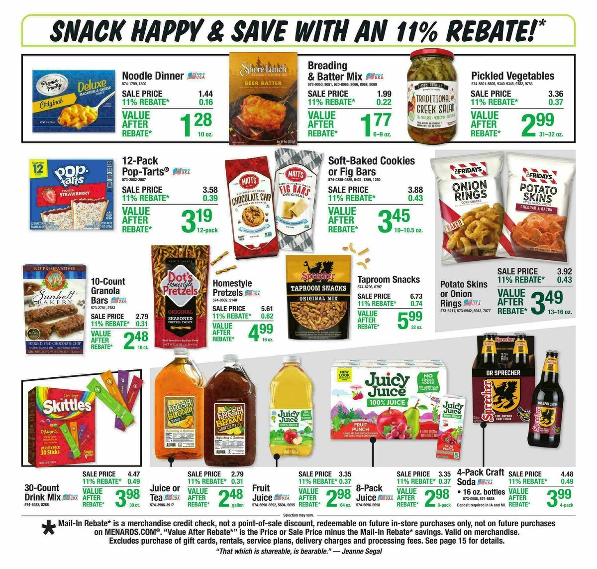 Menards Weekly Ad from April 15