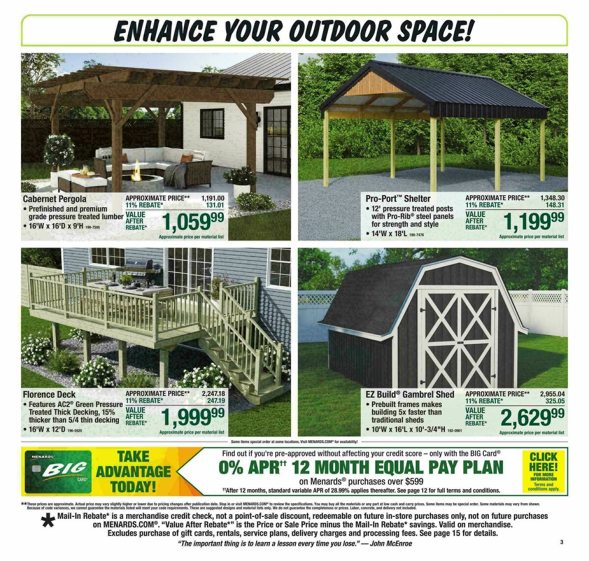 Menards Weekly Ad from April 15