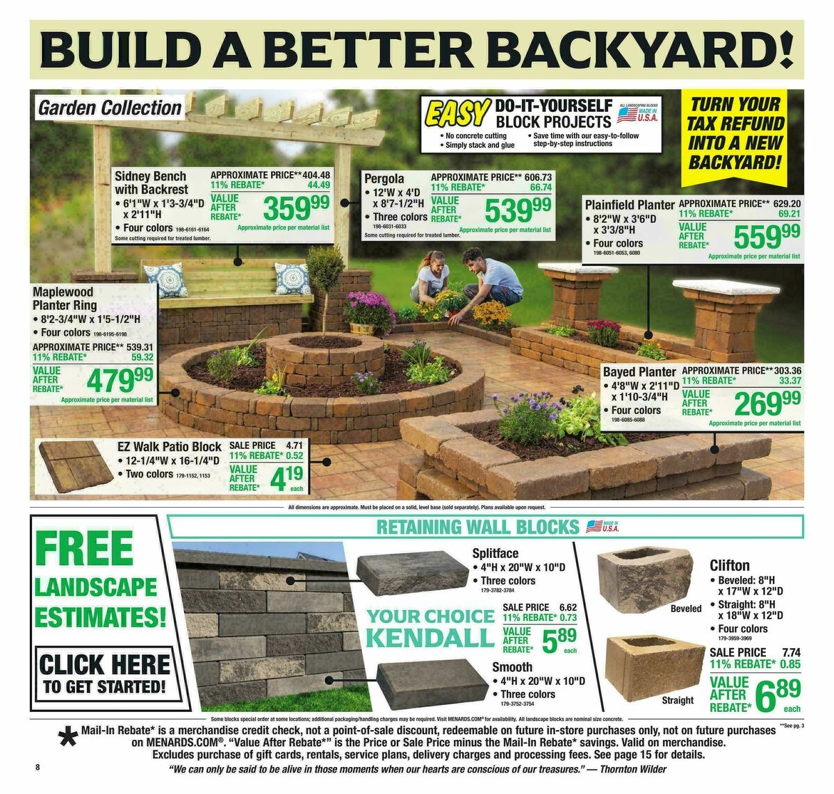 Menards Weekly Ad from April 15