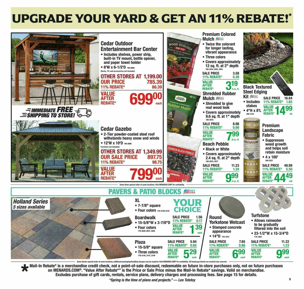 Menards Weekly Ad from April 15