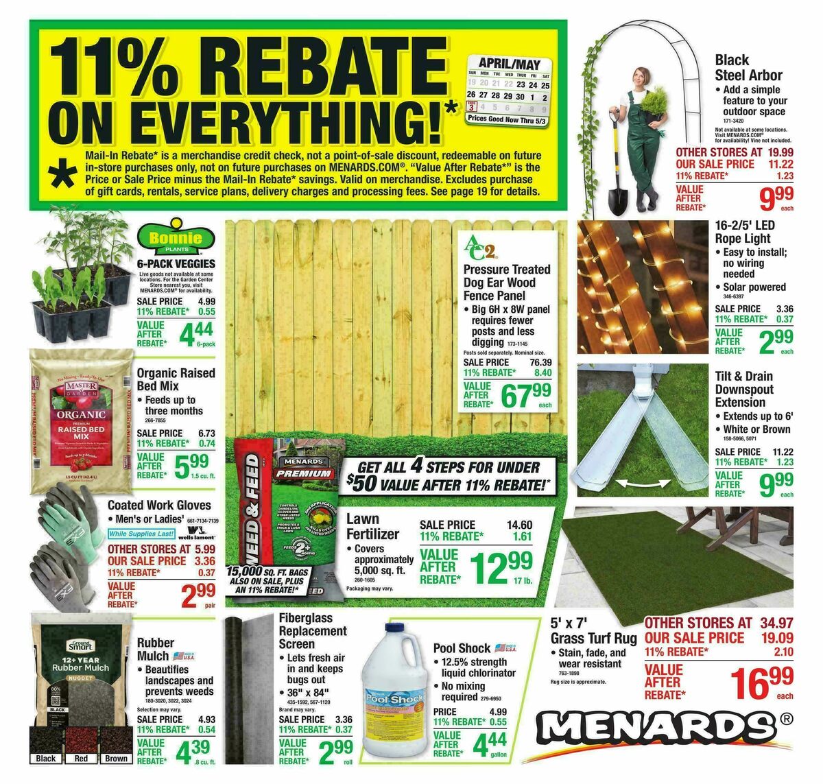 Menards Weekly Ad from April 22