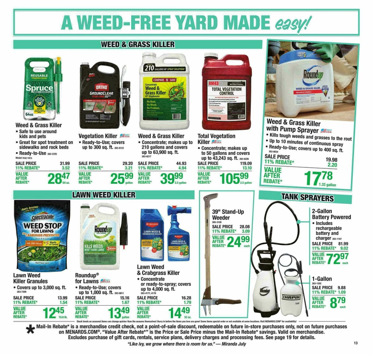 Menards Weekly Ad from April 22