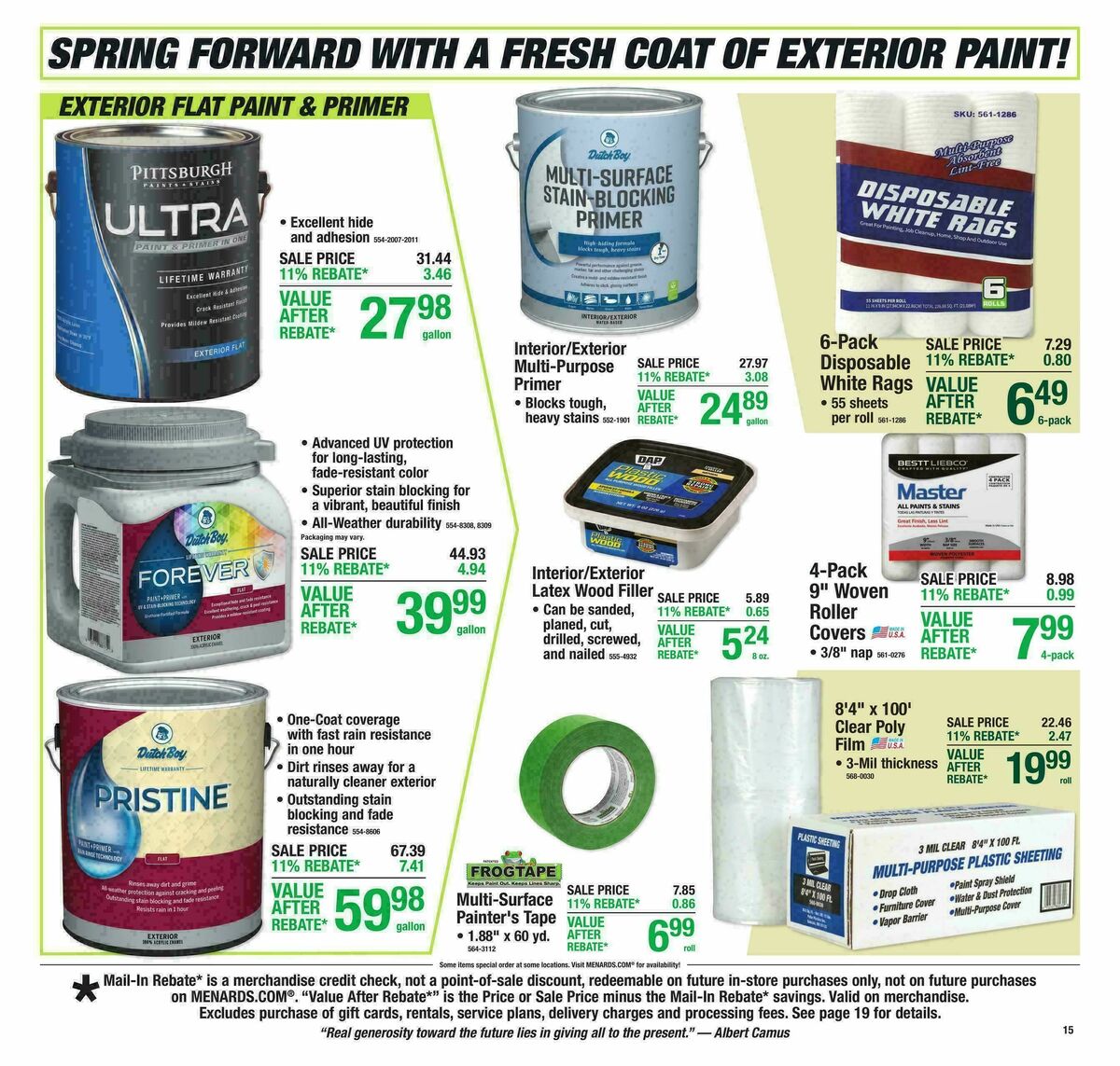 Menards Weekly Ad from April 22