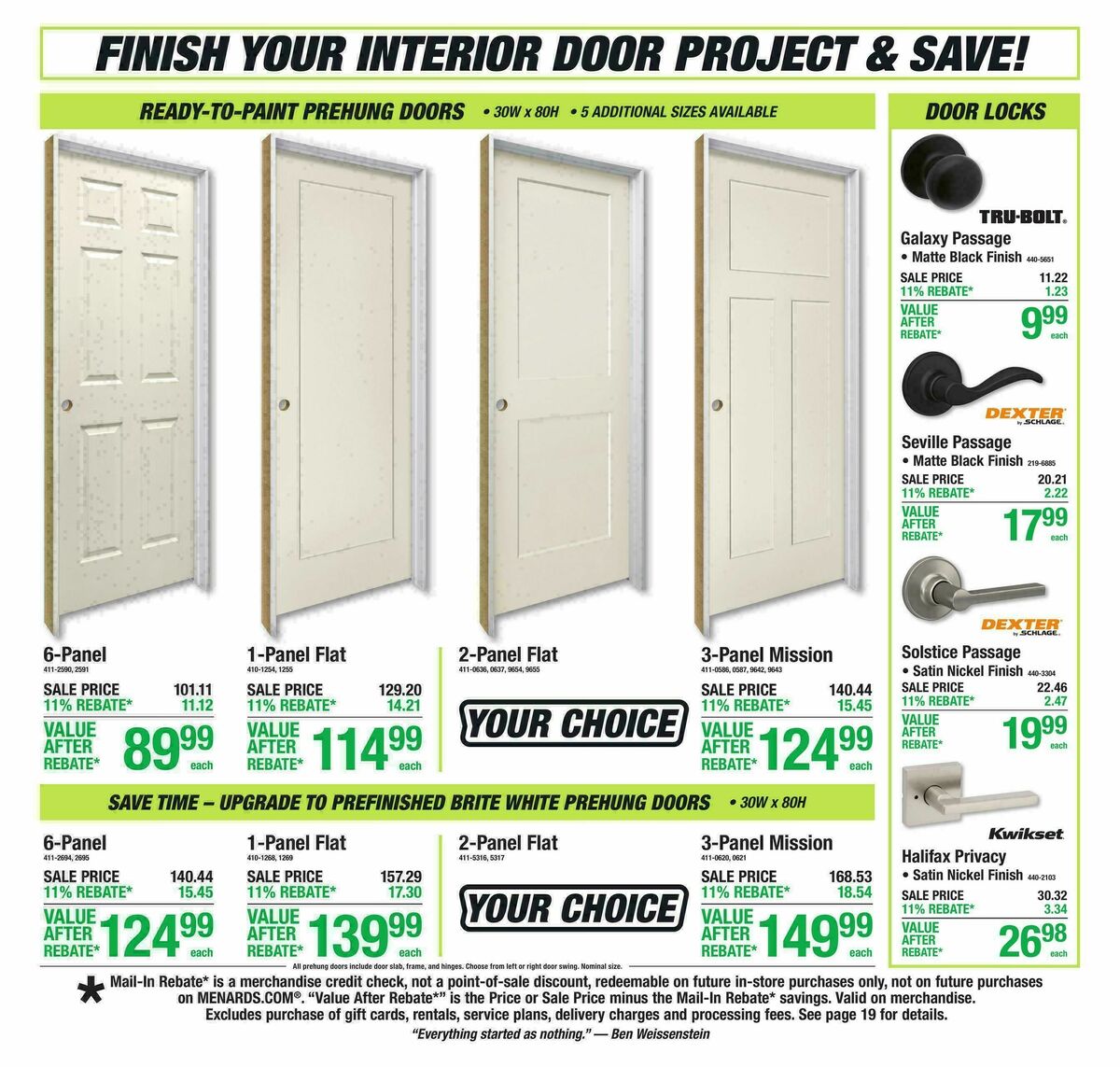 Menards Weekly Ad from April 22