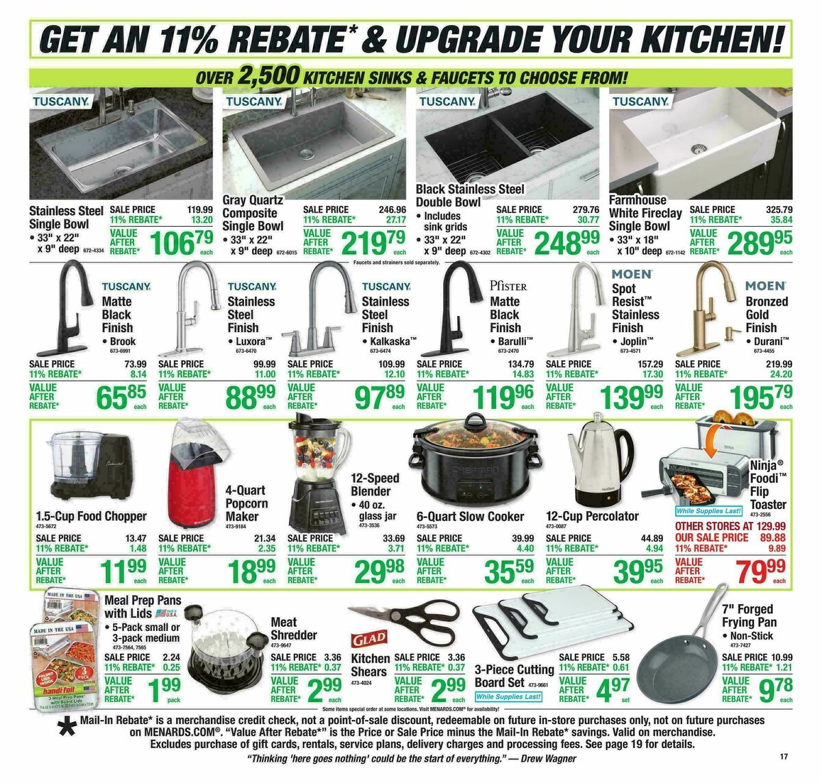 Menards Weekly Ad from April 22