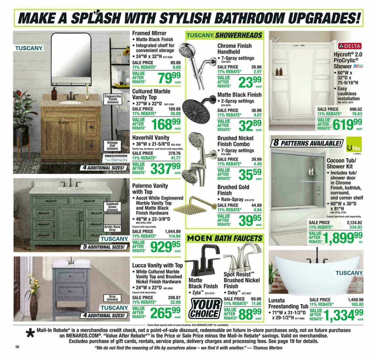 Menards Weekly Ad from April 22