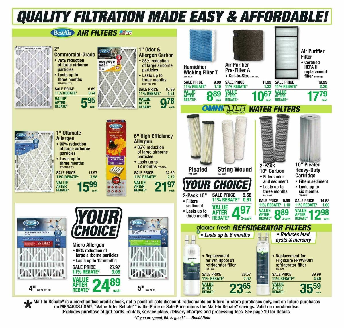 Menards Weekly Ad from April 22