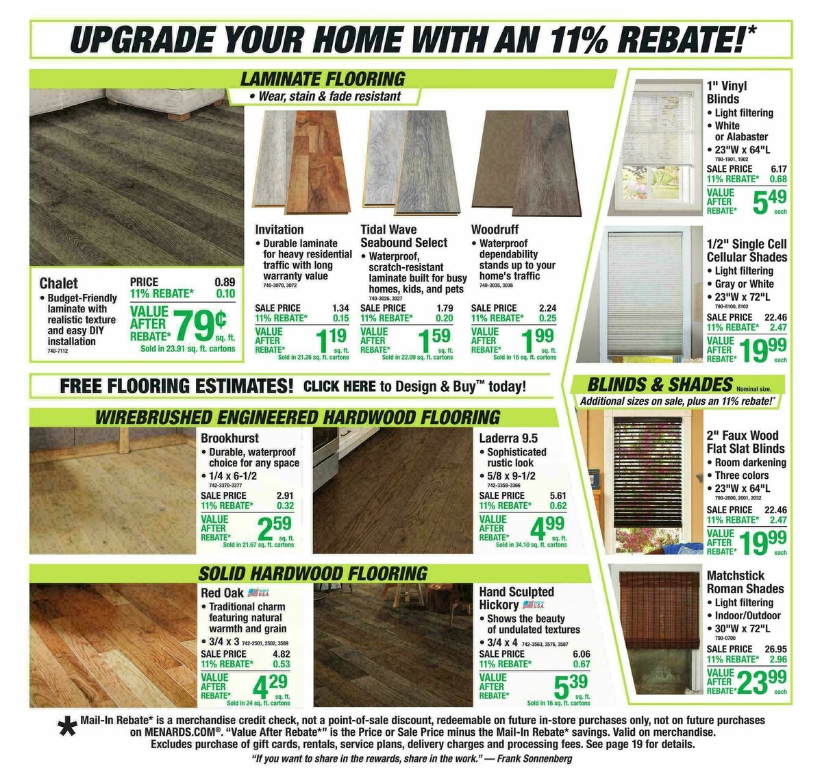 Menards Weekly Ad from April 22