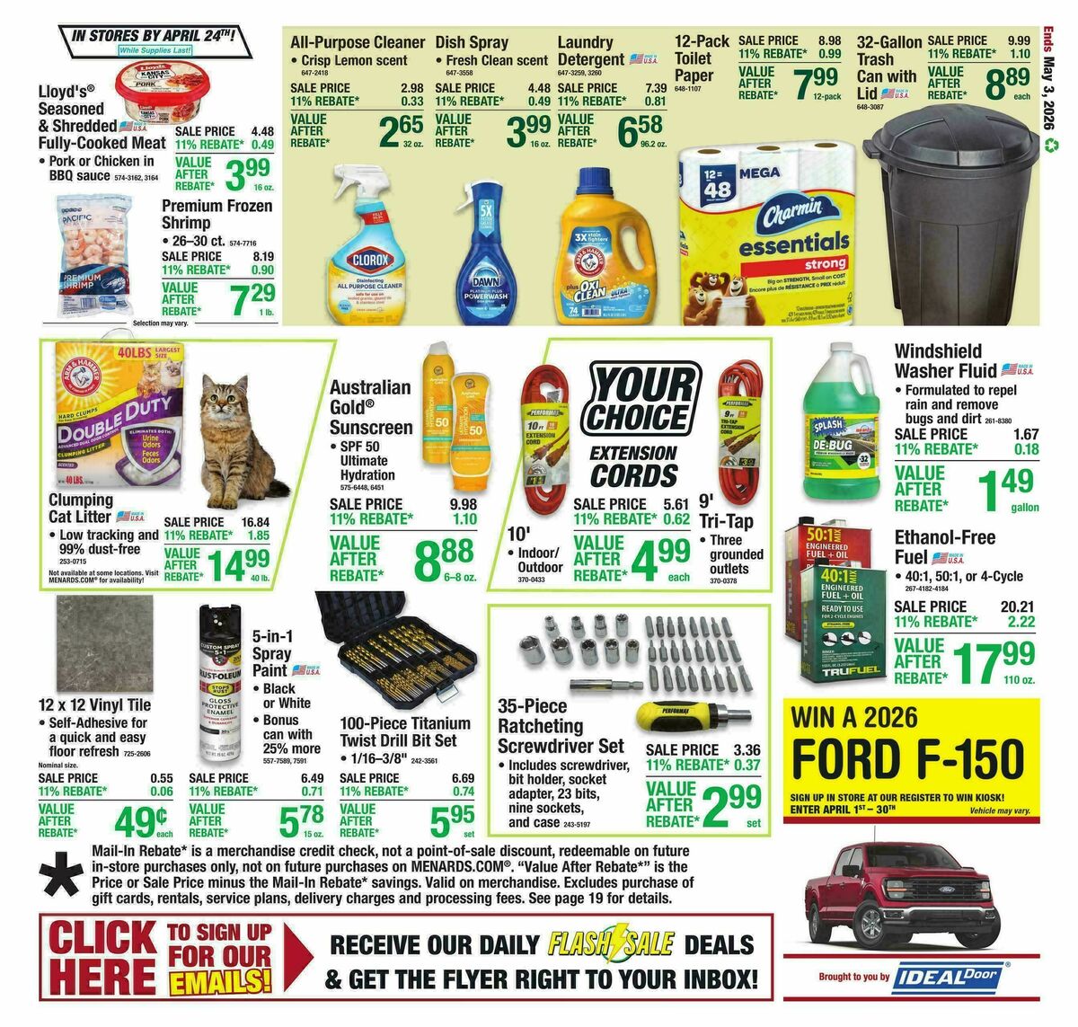 Menards Weekly Ad from April 22