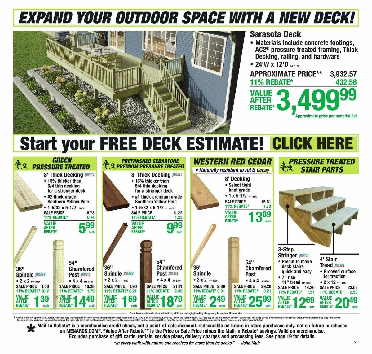 Menards Weekly Ad from April 22