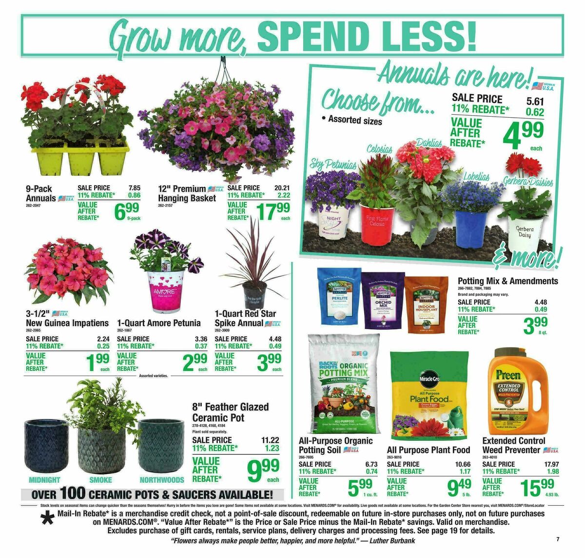 Menards Weekly Ad from April 22