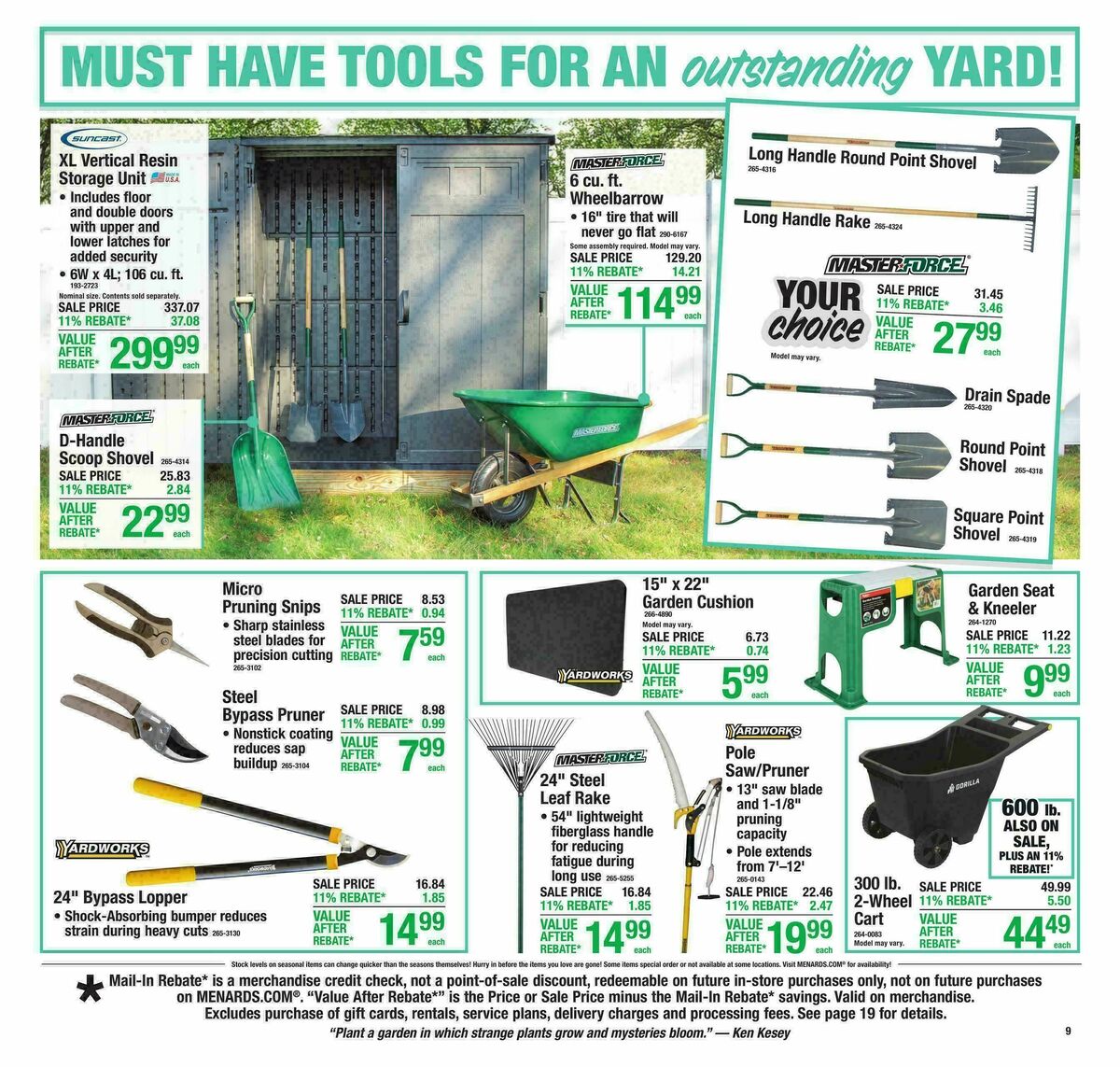 Menards Weekly Ad from April 22