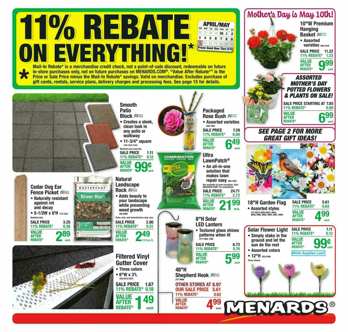 Menards Weekly Ad from April 29