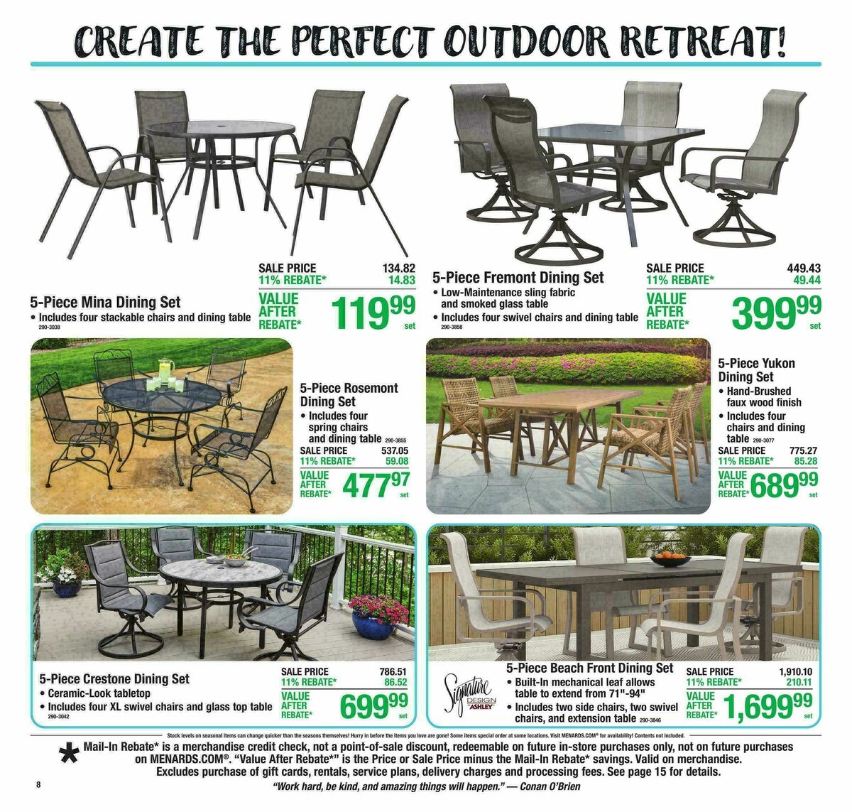 Menards Weekly Ad from April 29