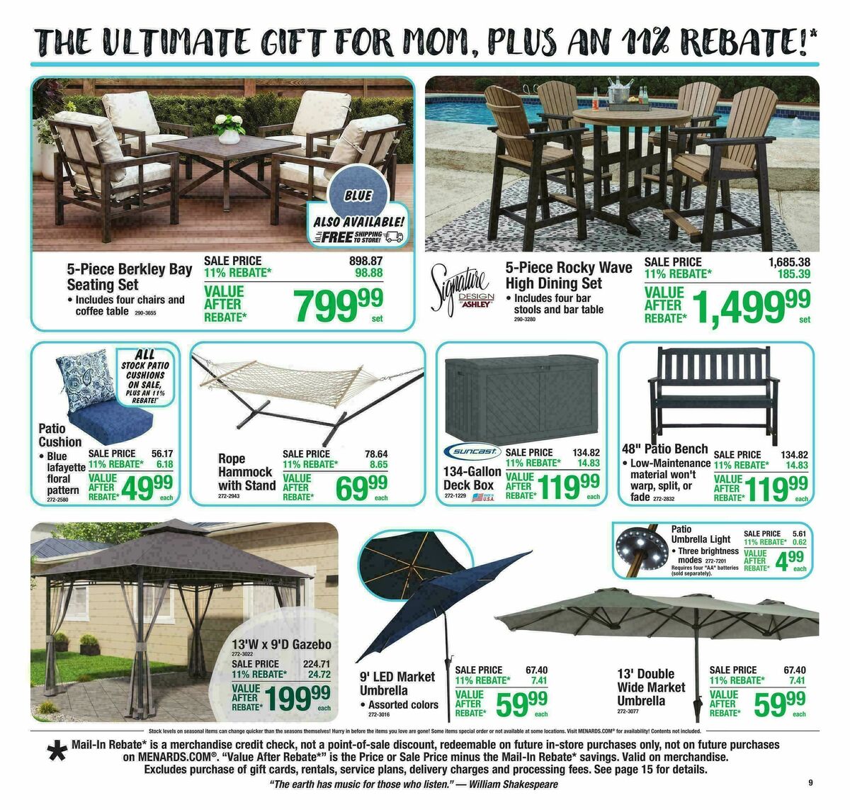 Menards Weekly Ad from April 29