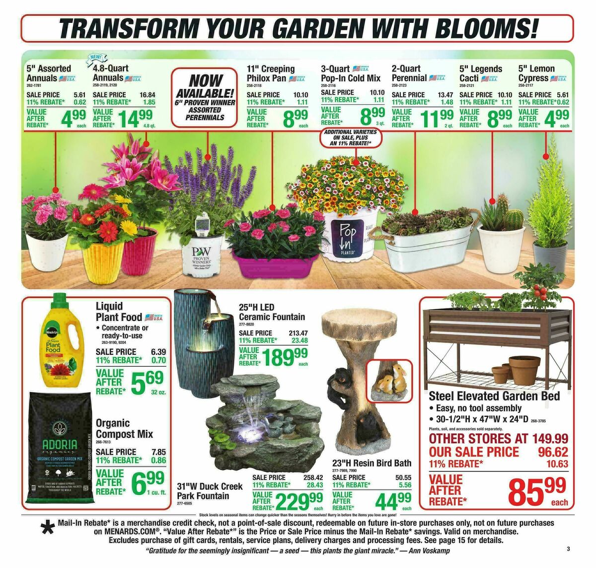 Menards Weekly Ad from April 29