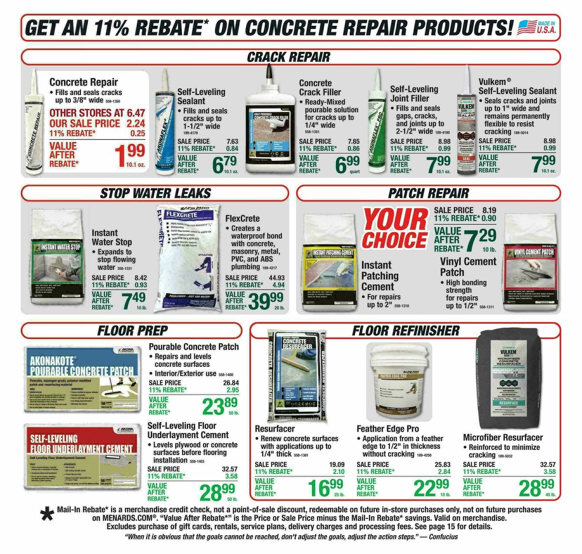 Menards Weekly Ad from April 29