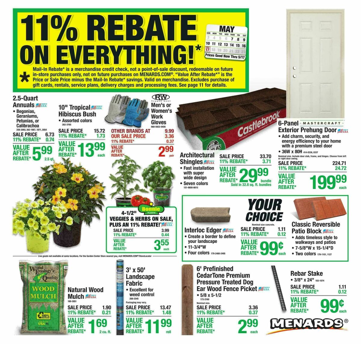 Menards Weekly Ad from May 6
