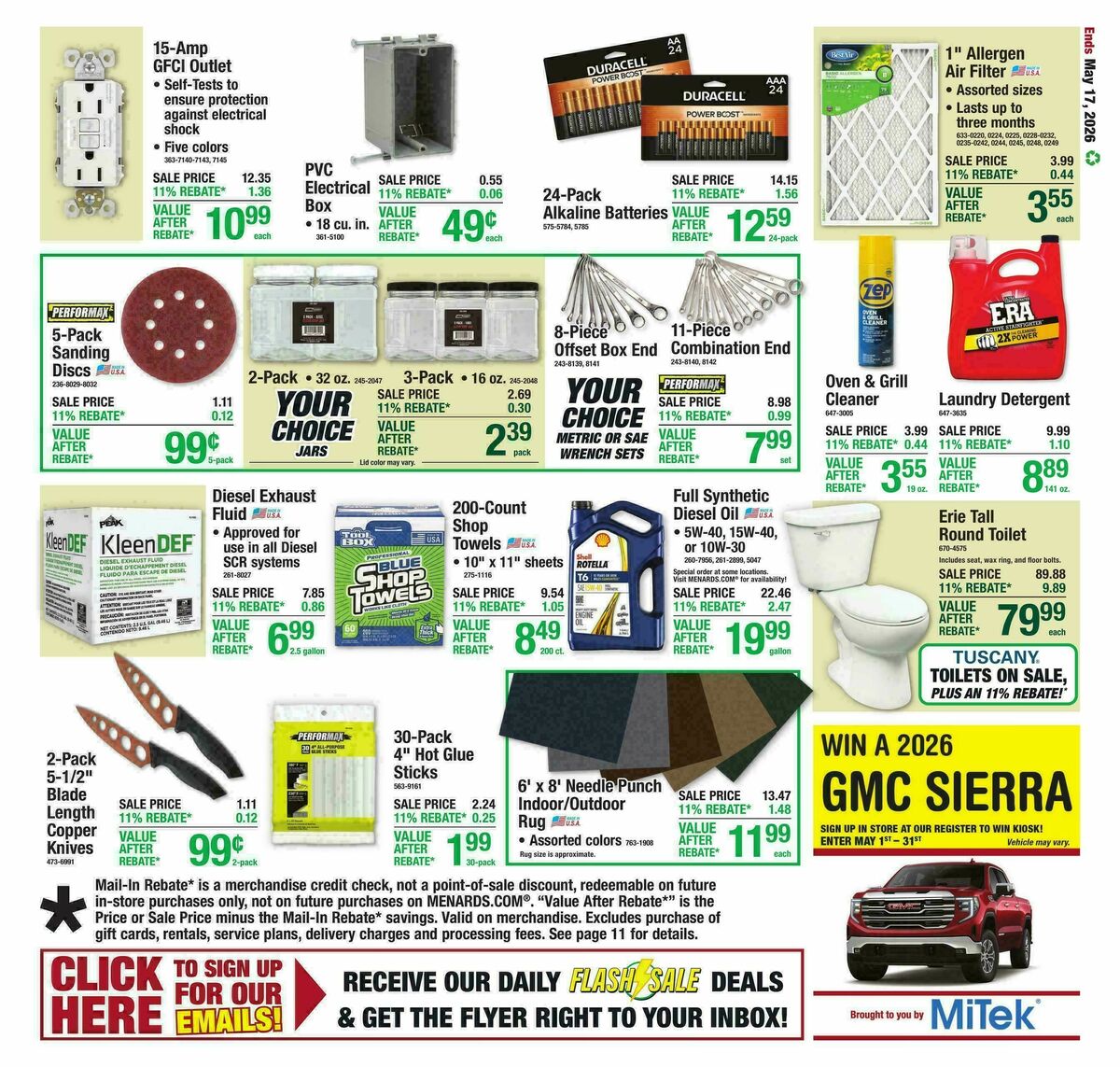Menards Weekly Ad from May 6