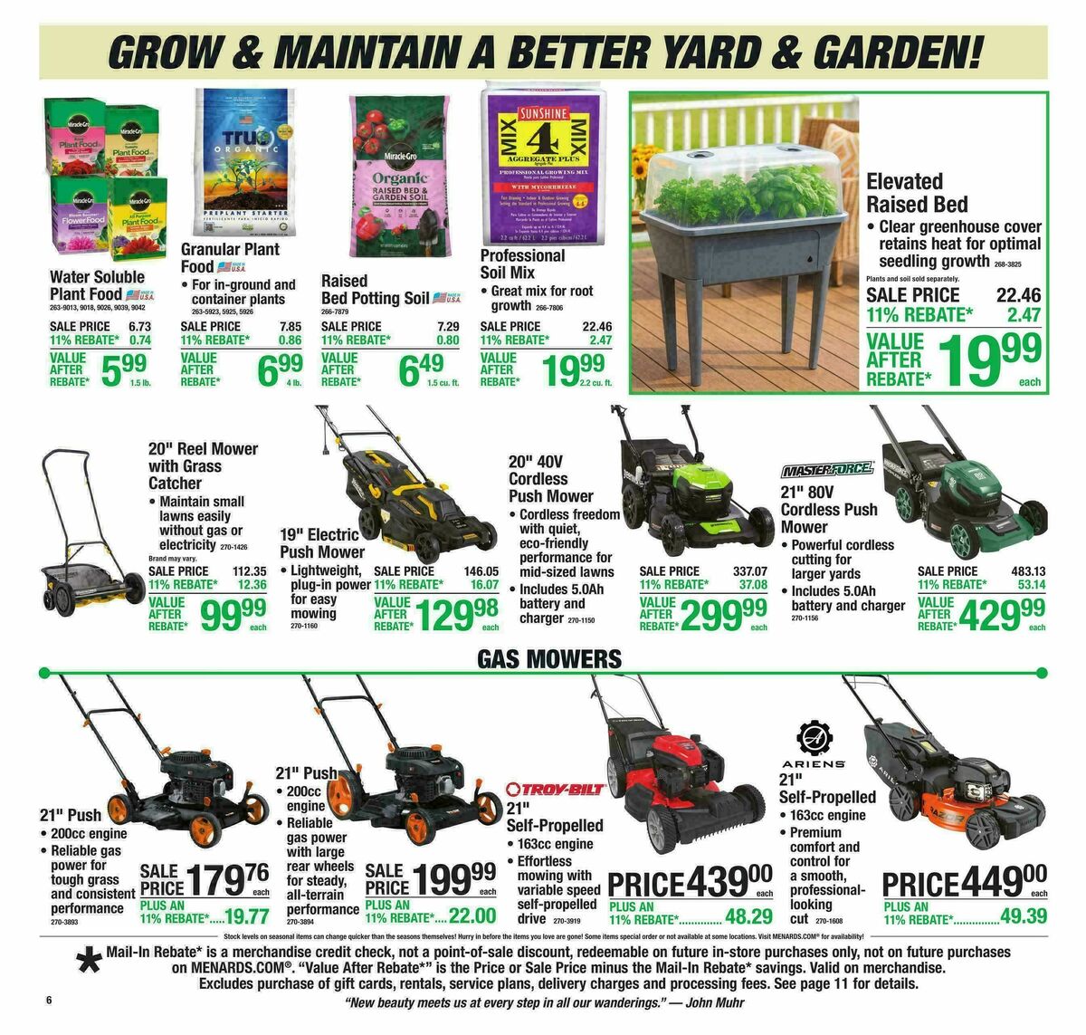 Menards Weekly Ad from May 6