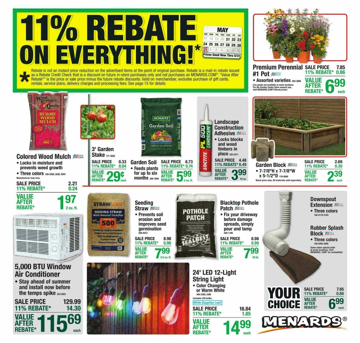 Menards Weekly Ad from May 20