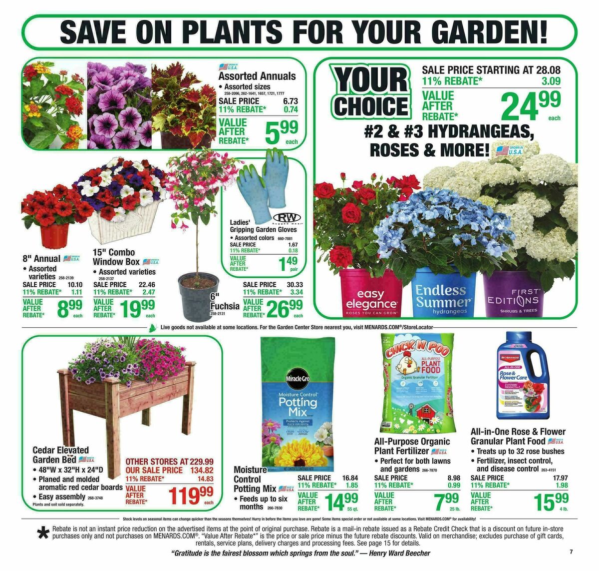Menards Weekly Ad from May 20