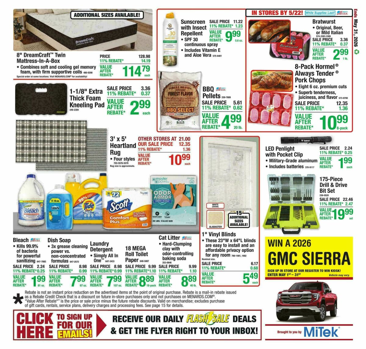 Menards Weekly Ad from May 20