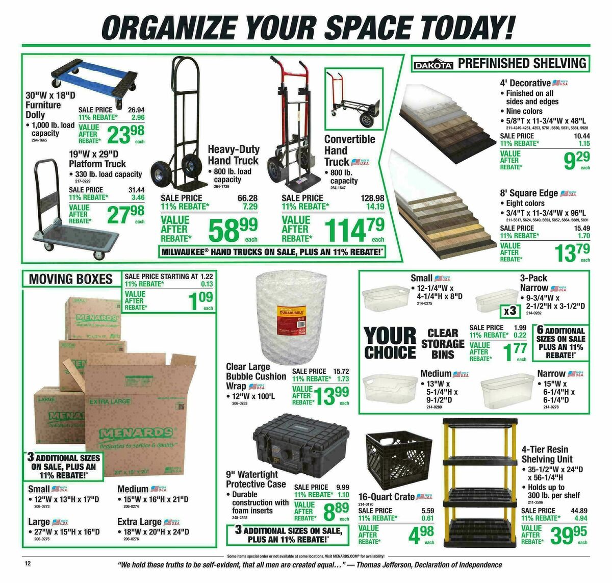 Menards Weekly Ad from June 3