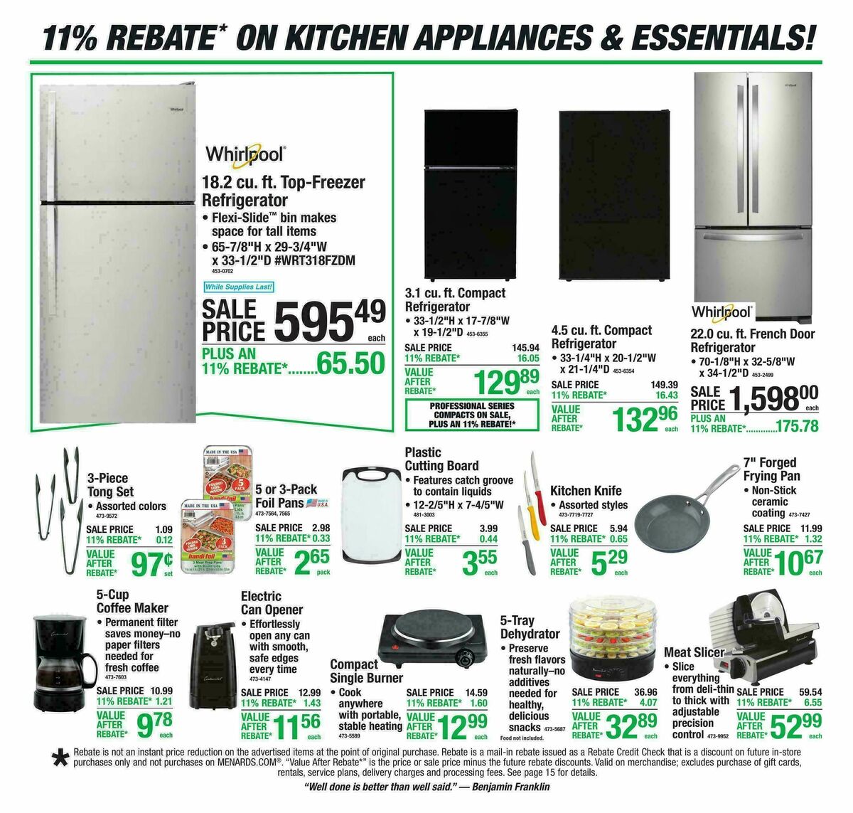 Menards Weekly Ad from June 3