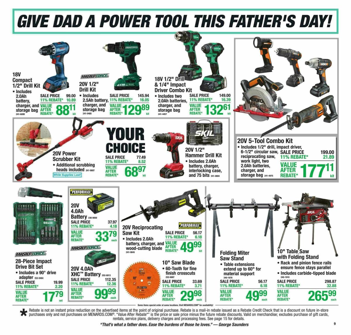 Menards Weekly Ad from June 10