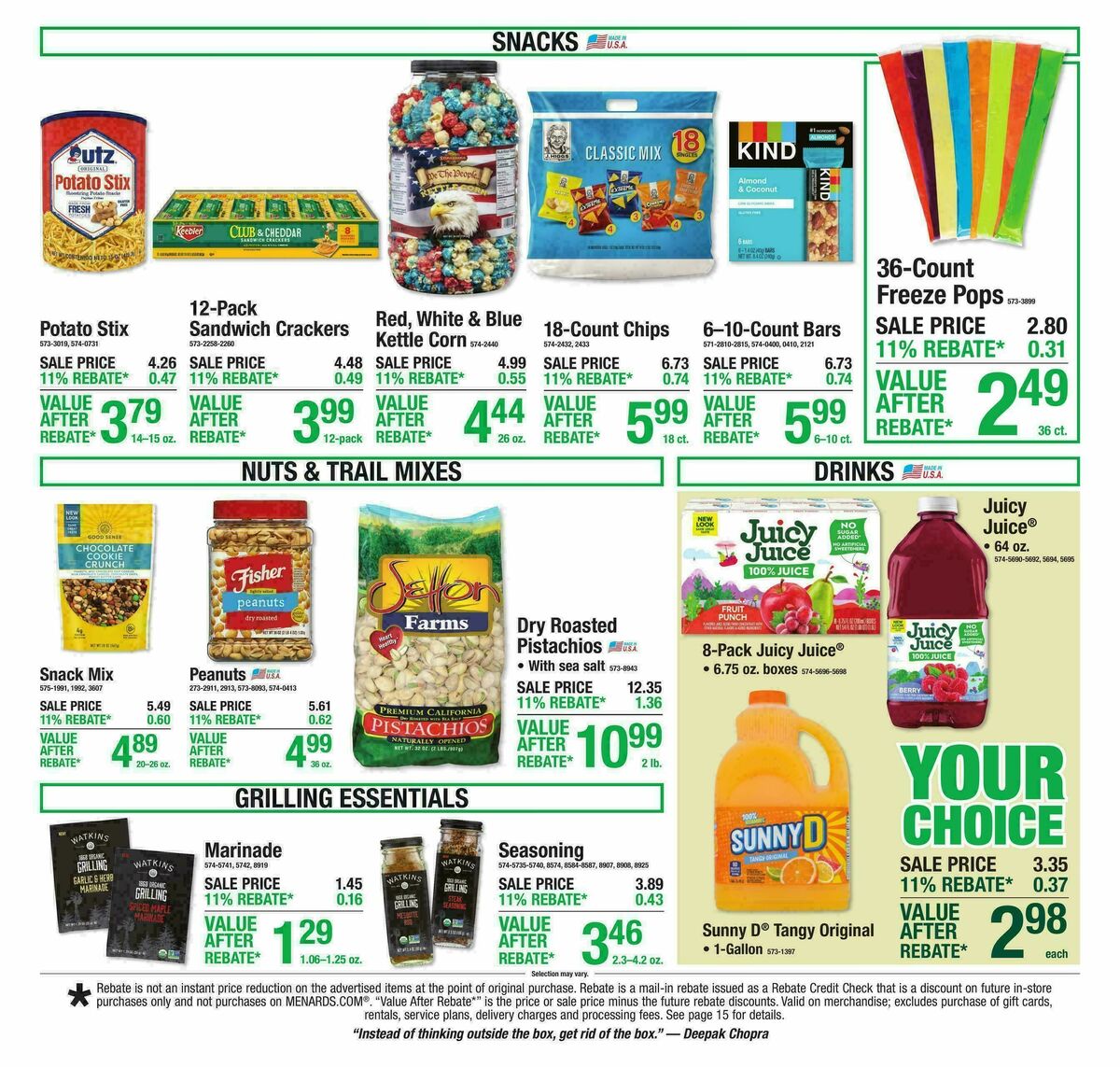 Menards Weekly Ad from June 10
