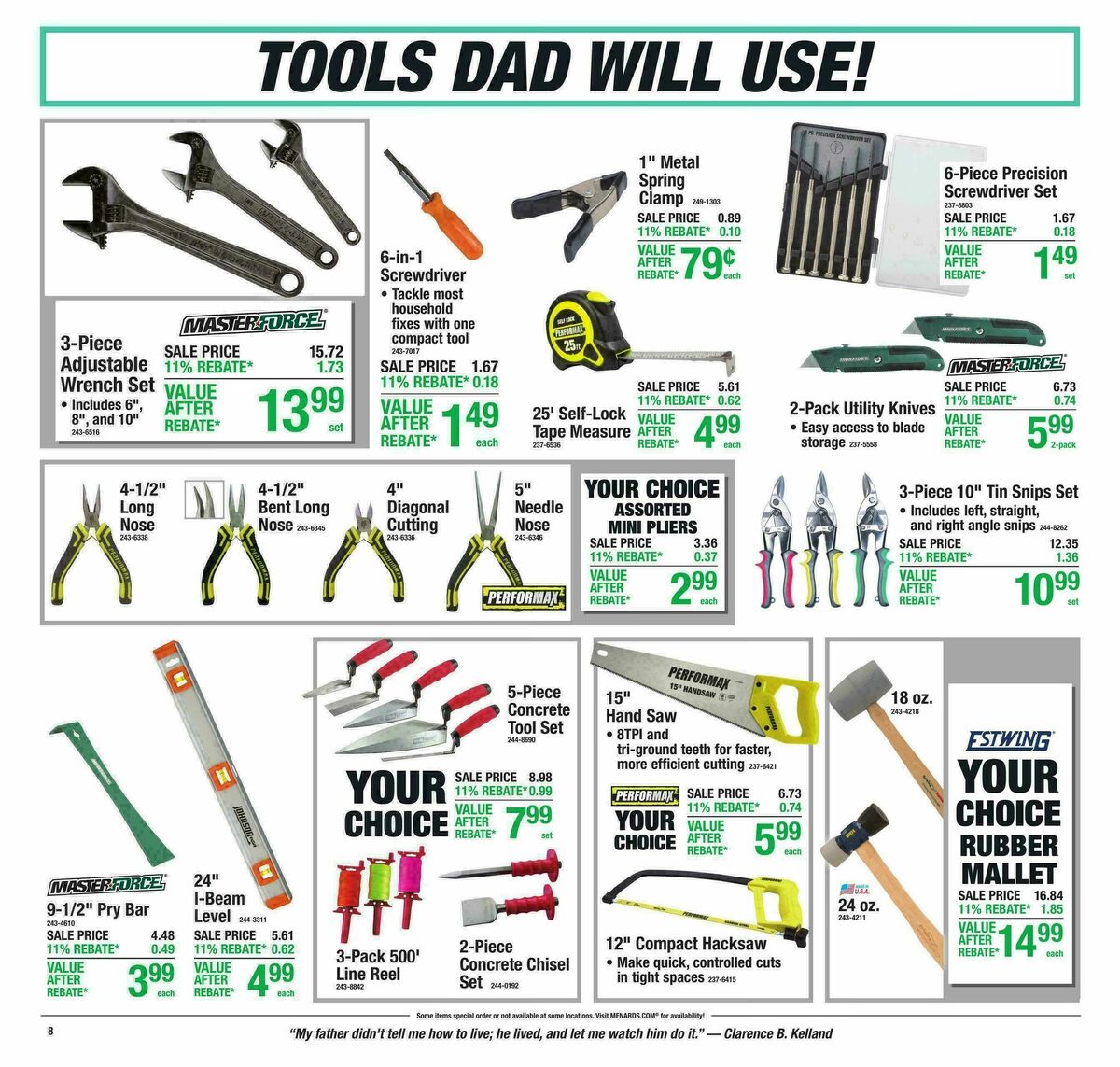 Menards Weekly Ad from June 10