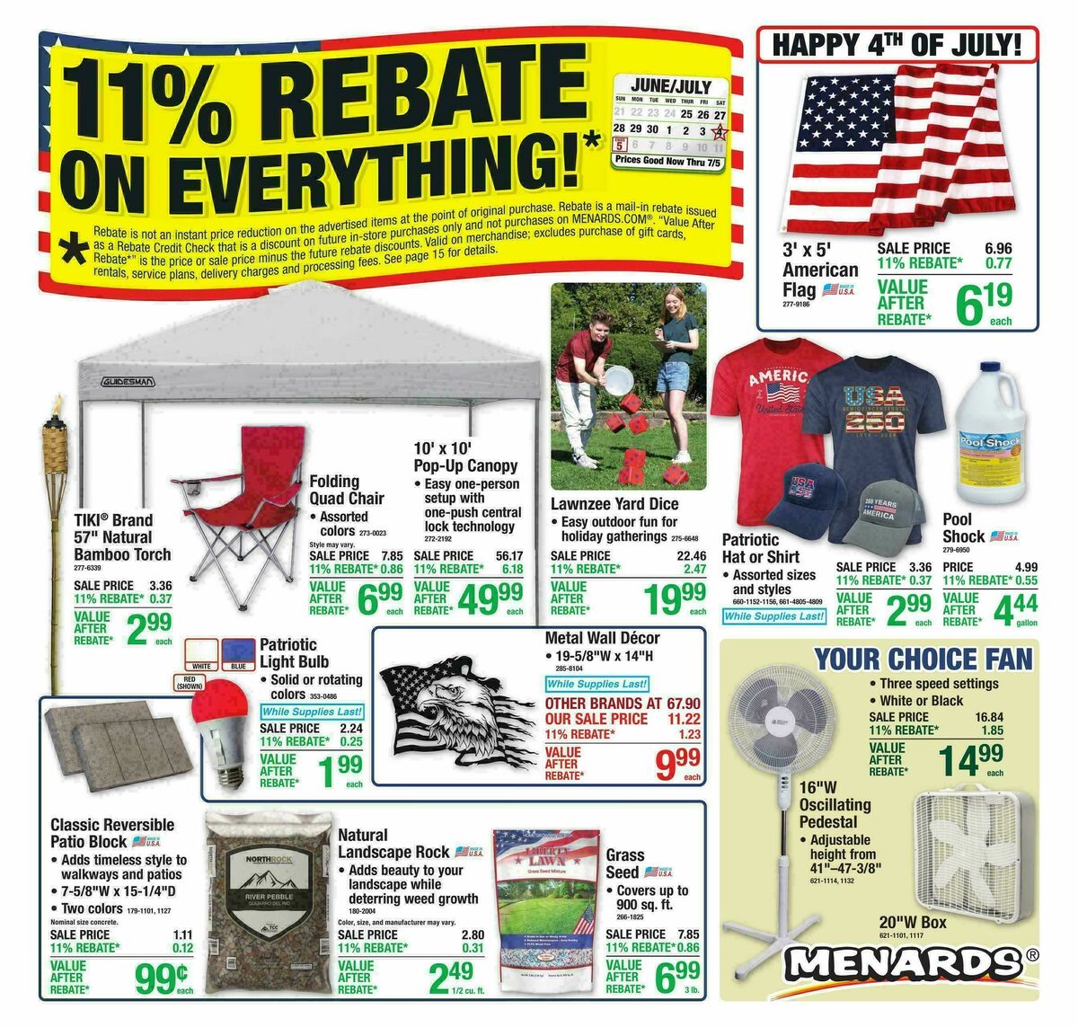 Menards Weekly Ad from June 24
