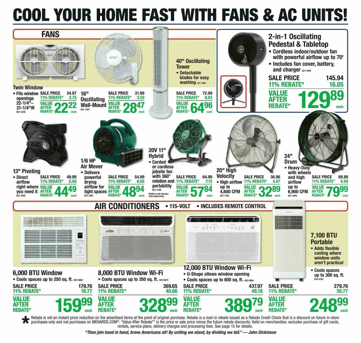 Menards Weekly Ad from June 24