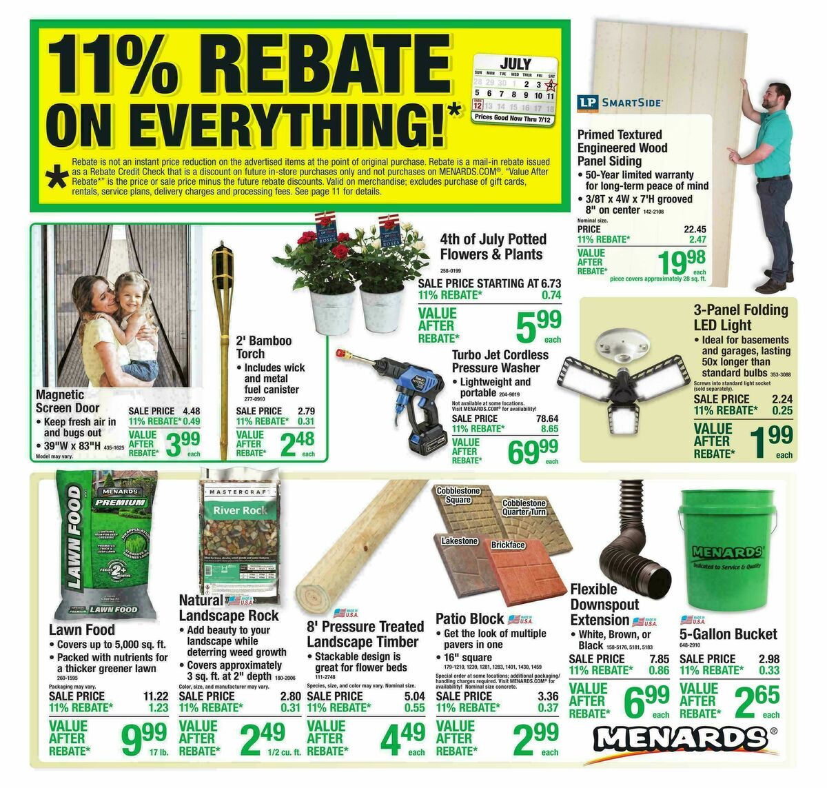 Menards Weekly Ad from July 1