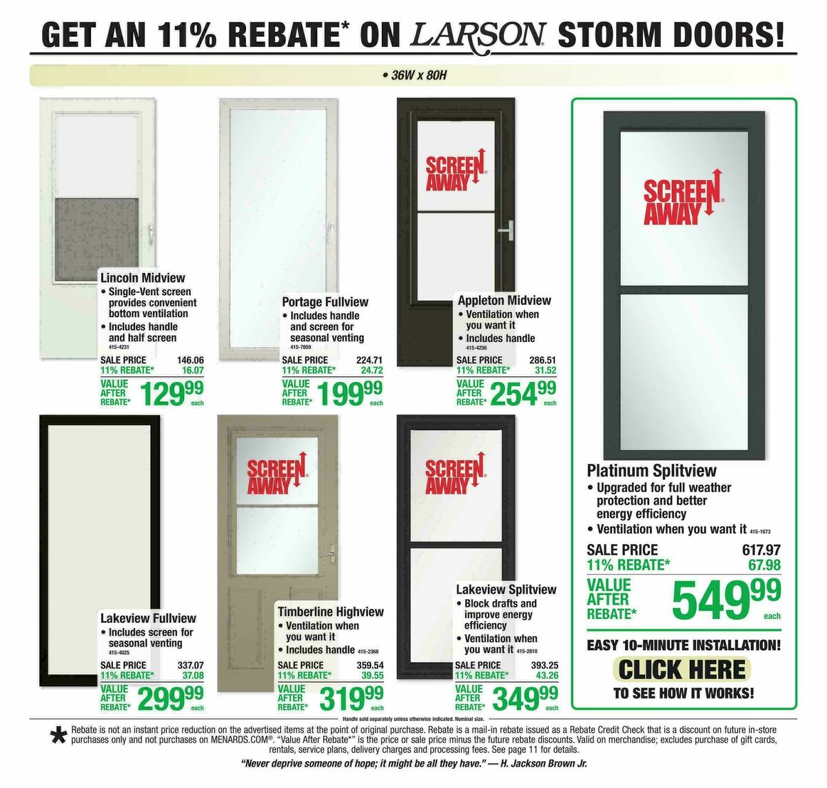 Menards Weekly Ad from July 1