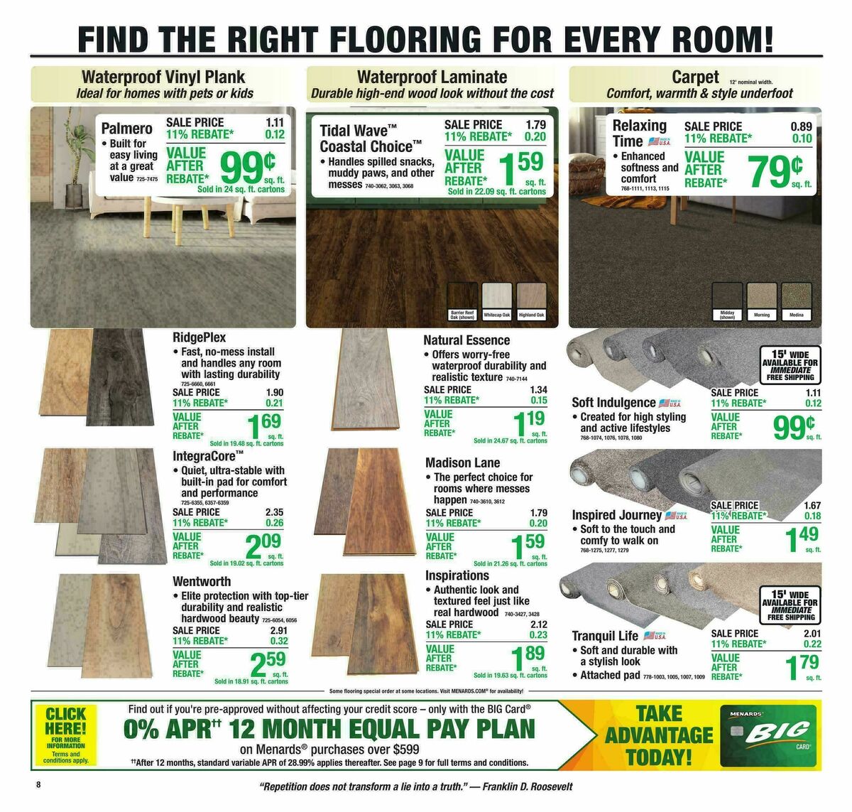 Menards Weekly Ad from July 1