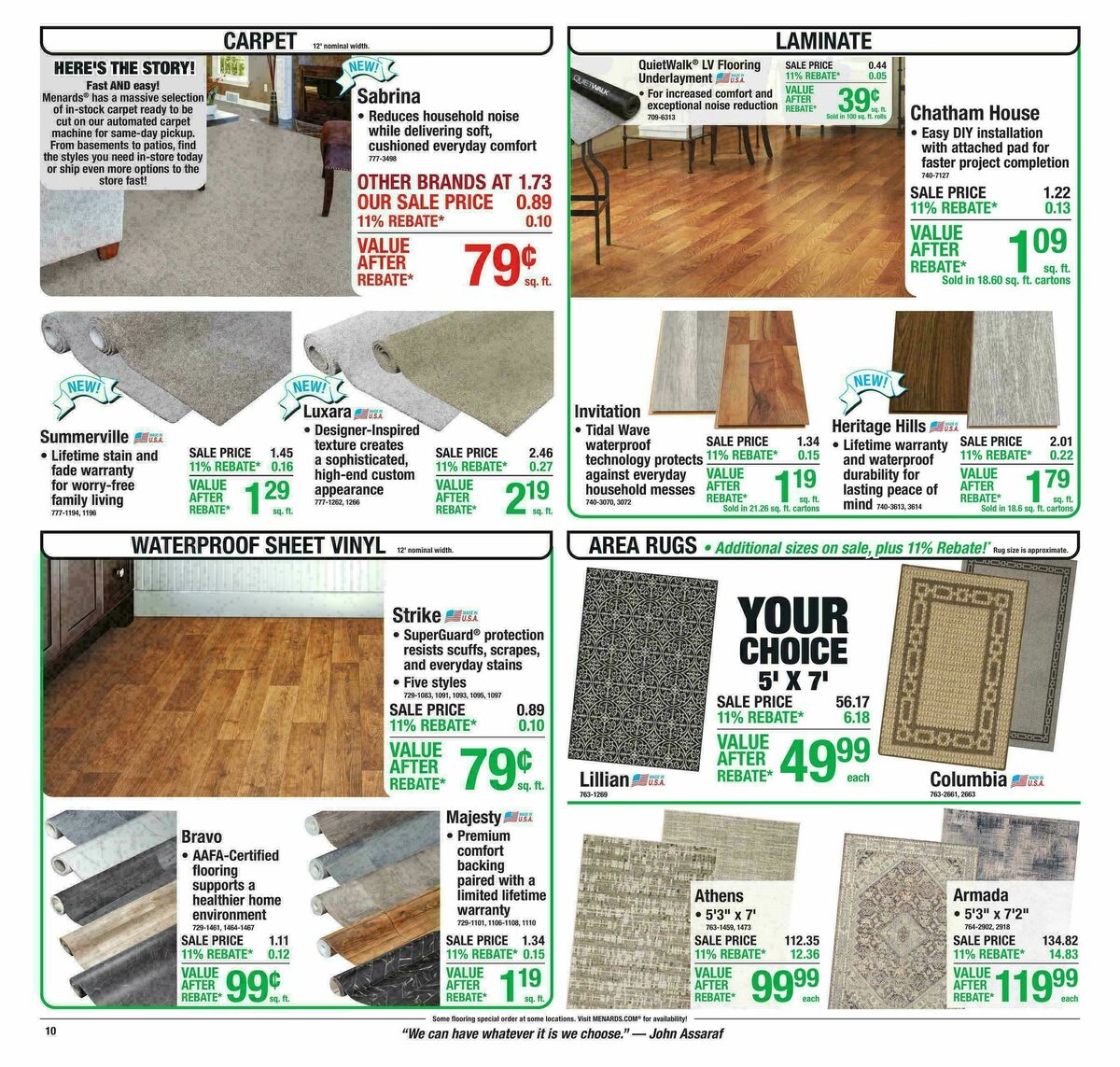 Menards Weekly Ad from July 8