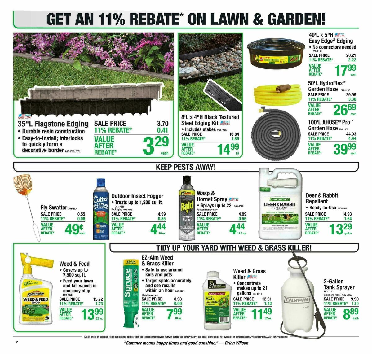 Menards Weekly Ad from July 8