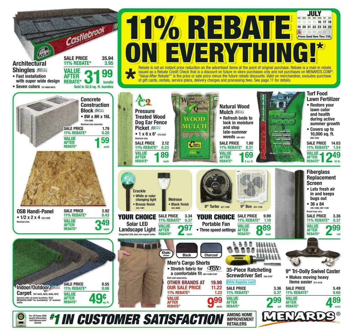 Menards Weekly Ad from July 15