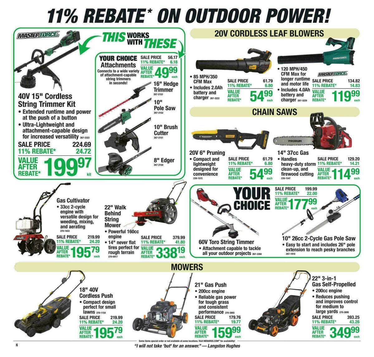 Menards Weekly Ad from July 15