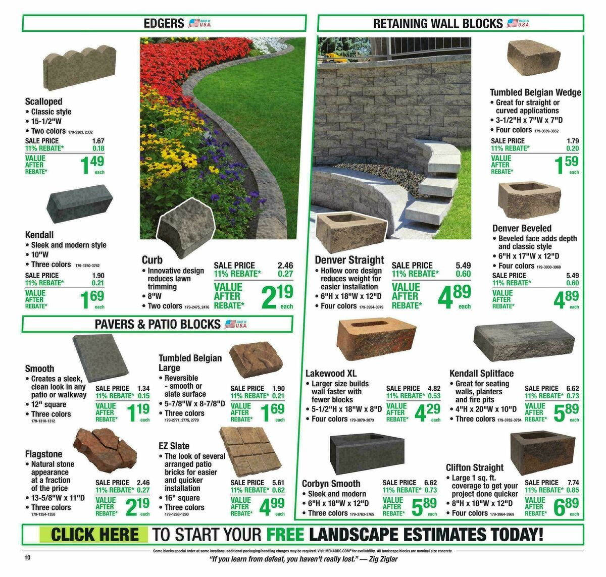 Menards Weekly Ad from July 22