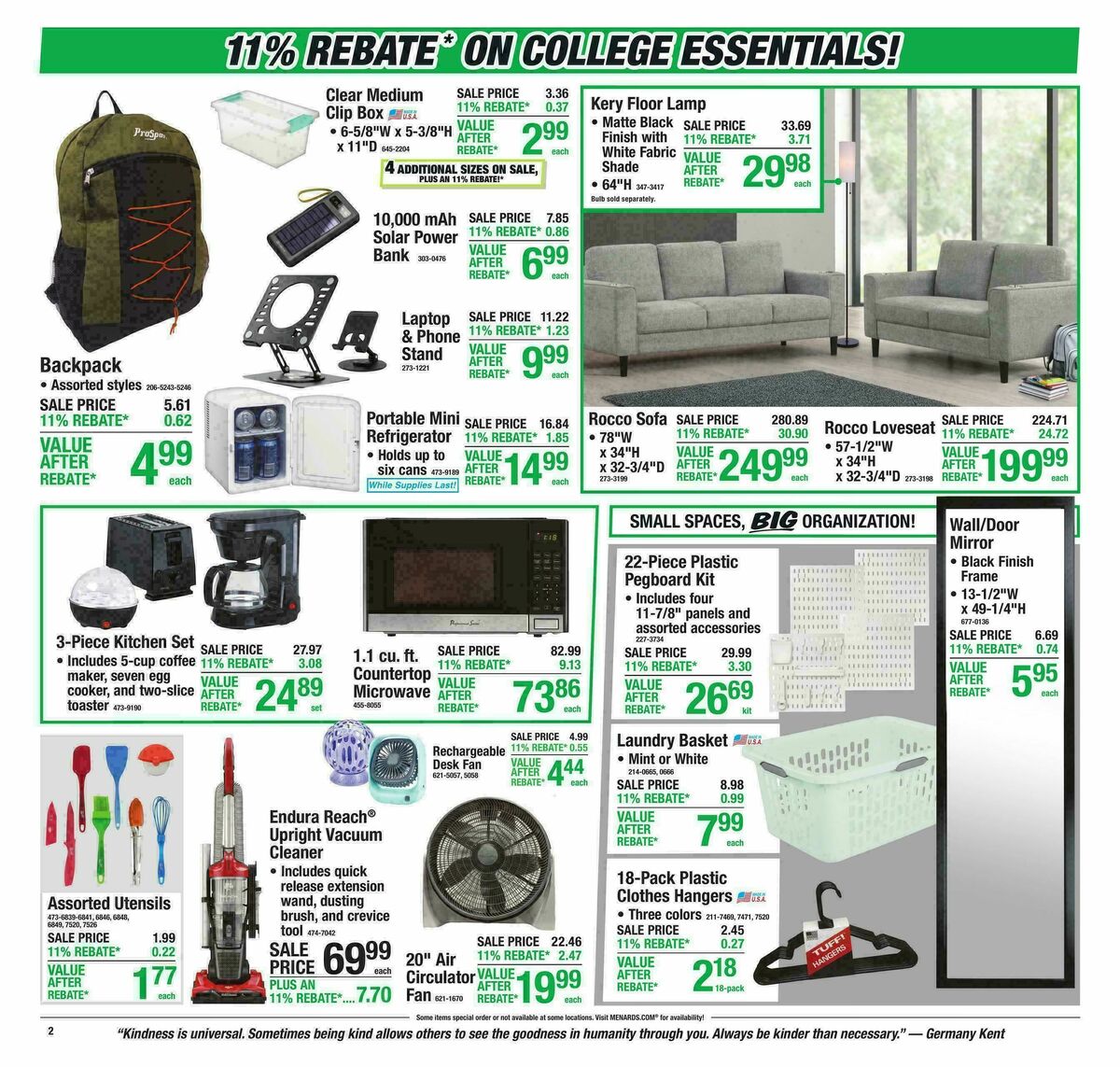 Menards Weekly Ad from July 22