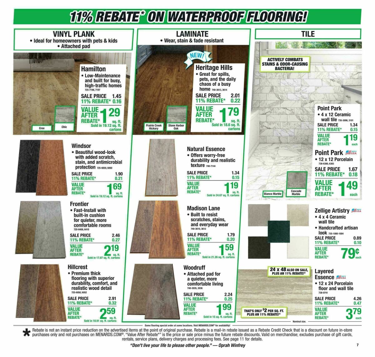 Menards Weekly Ad from July 22