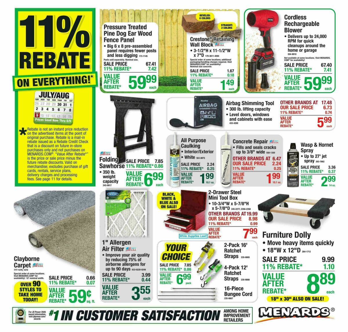 Menards Weekly Ad from July 29