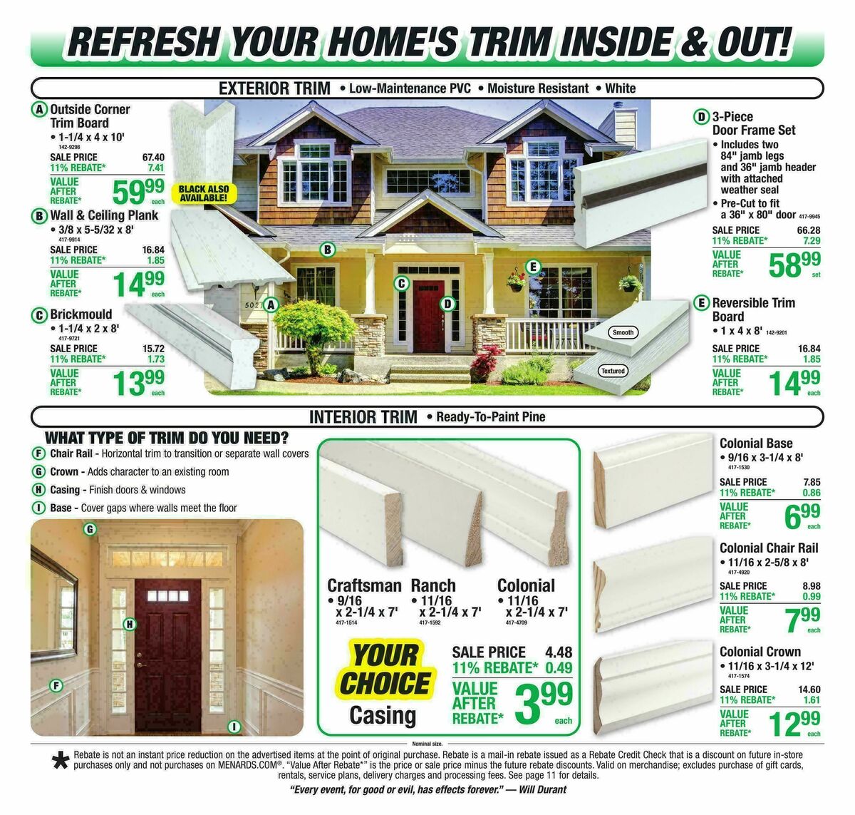 Menards Weekly Ad from July 29