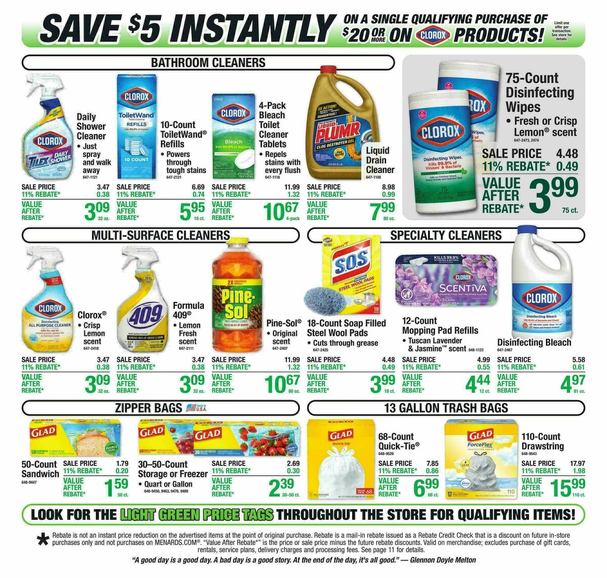 Menards Weekly Ad from July 29
